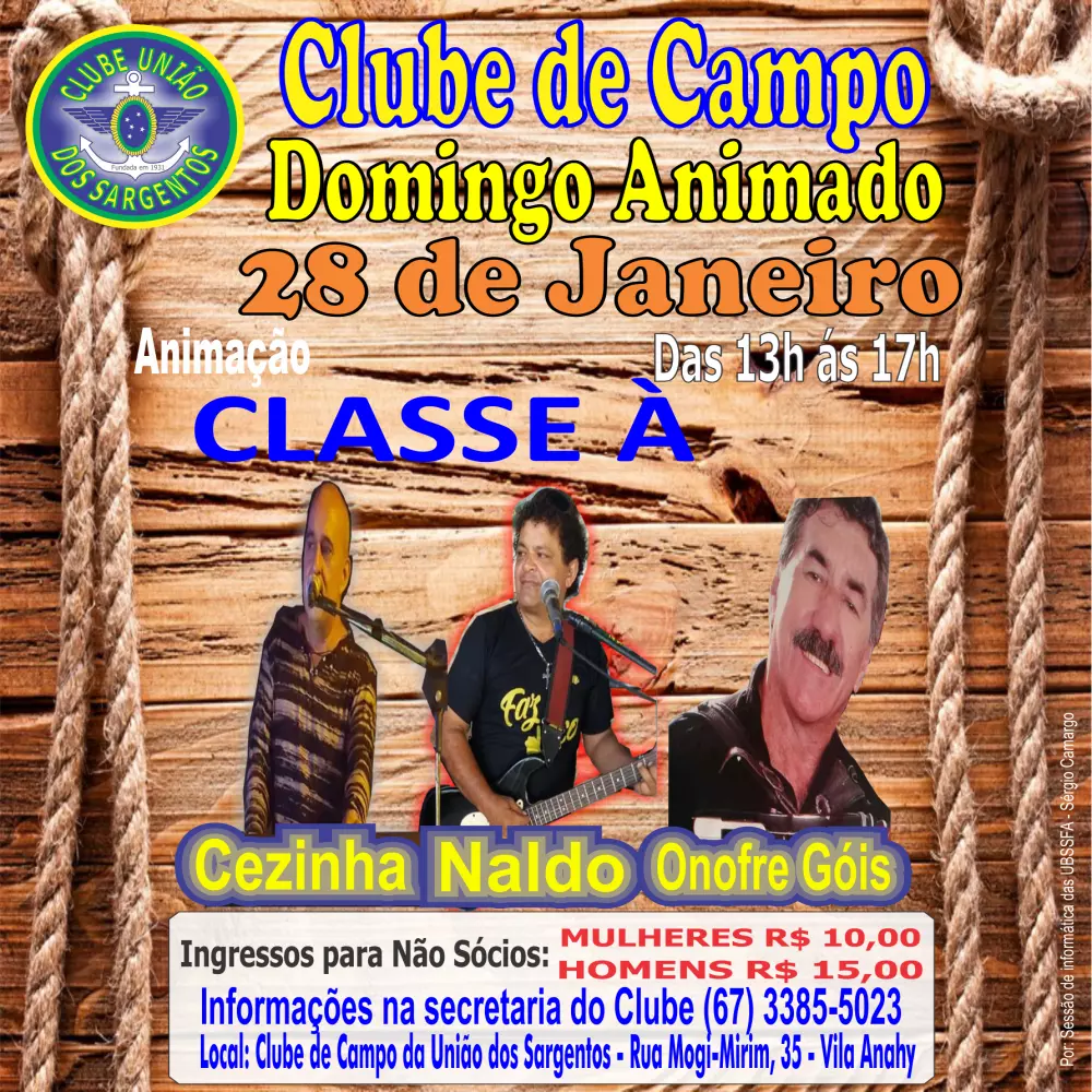 Domingo Animado no Clube de Campo 28/01/2024